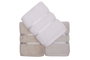 Mijölnir Dolce Juego de toallas de mano - Blanco, Azul claro, Marrón claro